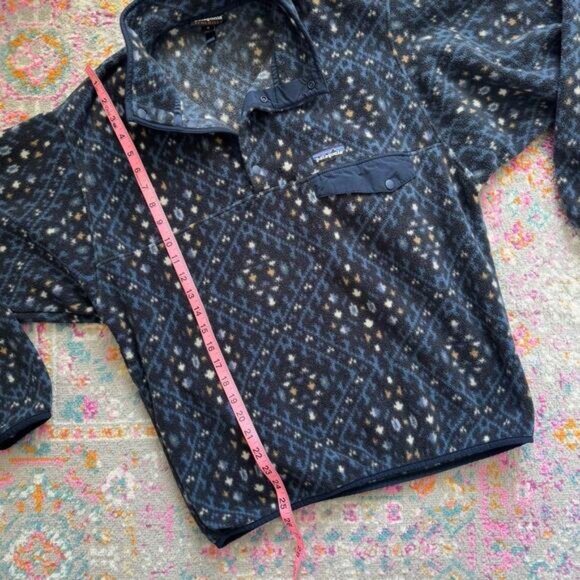 Patagonia Synchilla Snap T Fleece Howl Stone Blue Pullover Sweater Men’s Medium - Picture 4 of 9